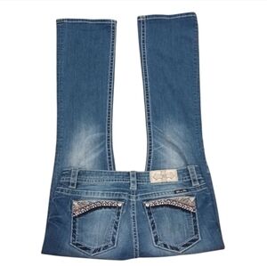 Miss Me Signature Boot Sunset Valley Embroidered Bling Jeans